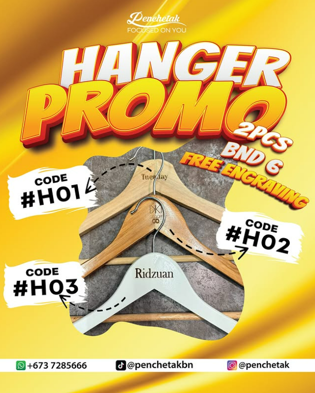Engraved Hanger (pair)