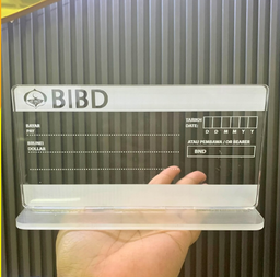 Acrylic Mock-up Cheque