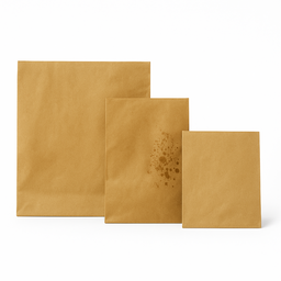 SNACK TAKEOUT BAGS - PLAIN BROWN / 11” x  8”