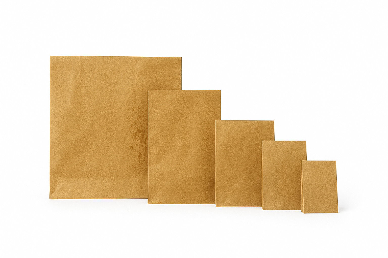 SNACK TAKEOUT BAGS - PLAIN BROWN / 8.5  x  6_0
