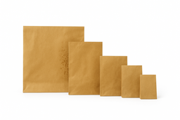 SNACK TAKEOUT BAGS - PLAIN BROWN / 8.5  x  6