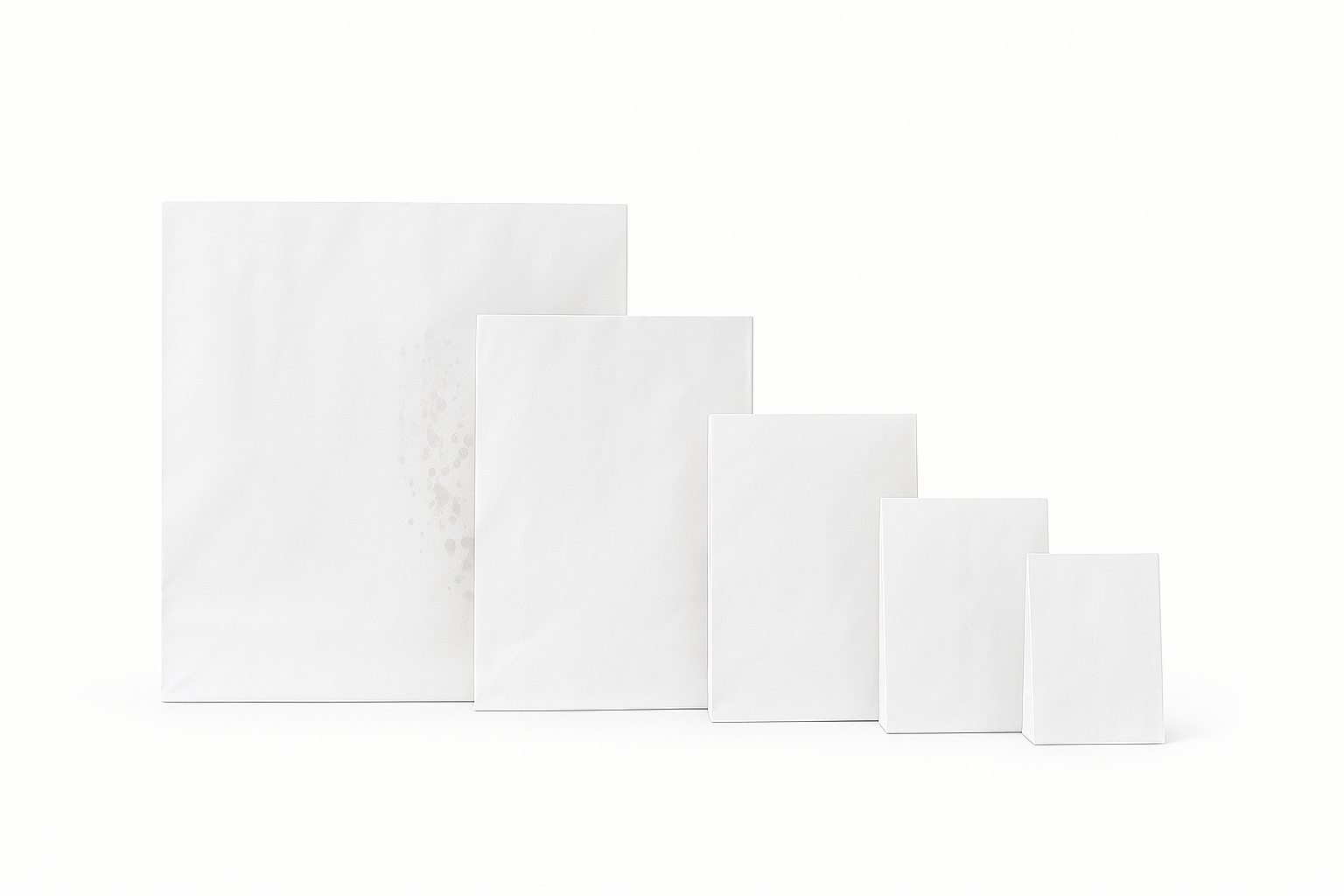 SNACK TAKEOUT BAGS - PLAIN WHITE / 11” x  8”_0