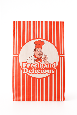 “FRESH & DELICIOUS TREAT TAKEOUT BAGS - 9” x 4.5” x 2.5” 