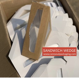 STANDARD SANDWICH WEDGE  BOXES - BROWN
