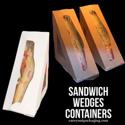 STANDARD SANDWICH WEDGE  BOXES - BROWN