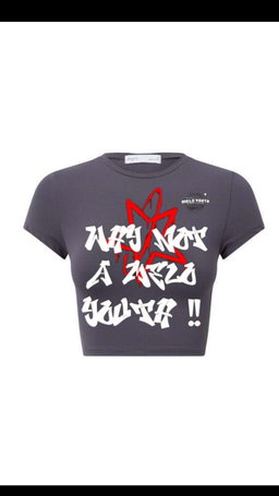 Graffiti crop tee
