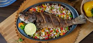 Poisson braisé+attiéké_0