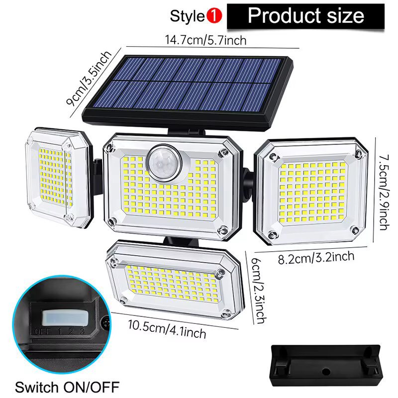 333LED Solar Wall Light_1
