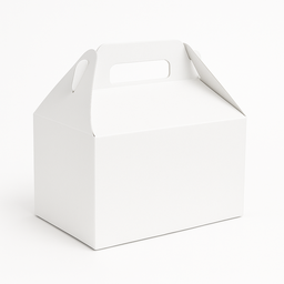TAKEOUT GABLE BOXES - PLAIN WHITE 