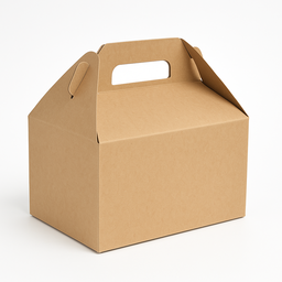 TAKEOUT GABLE BOXES - PLAIN BROWN - 