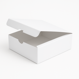 PLAIN  WHITE “ER” TAKEOUT BOXES - 8” x 8” x 3.5”  / WINDOWED & NON WINDOWED