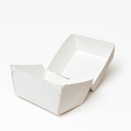 CLAMSHELL BURGER BOXES - PLAIN WHITE 