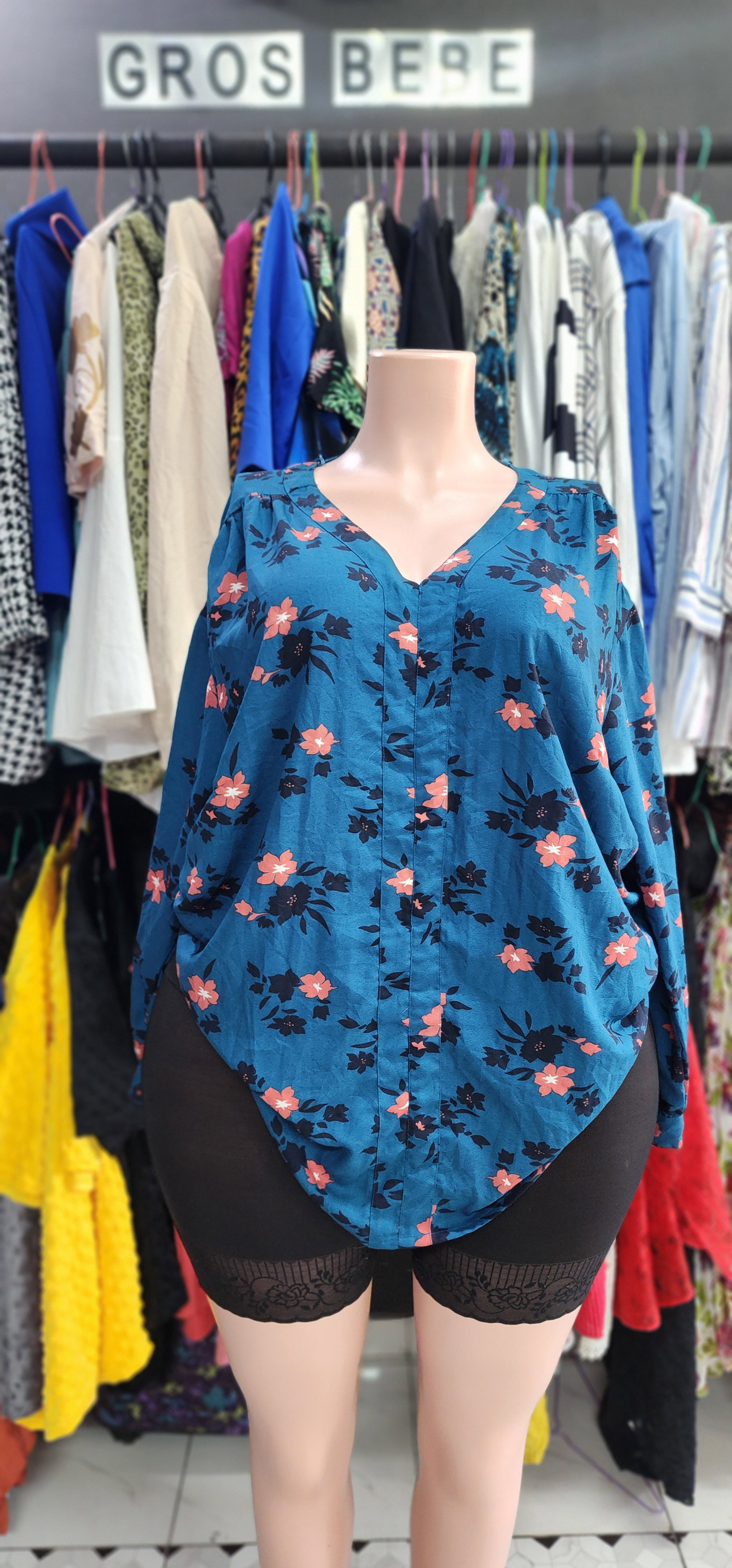 Blue Flowerish Shirt (48/50)_0