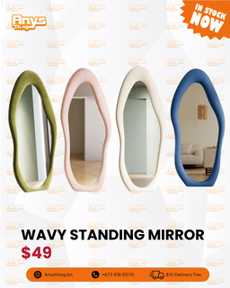 Wavy Standing Mirror