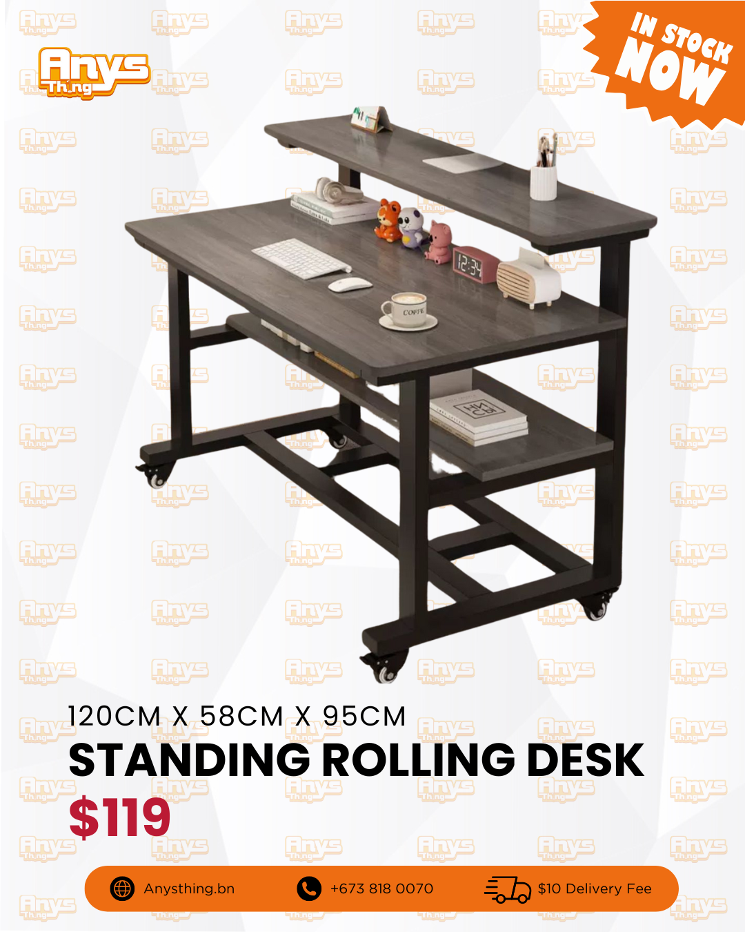 Standing Rolling Desk