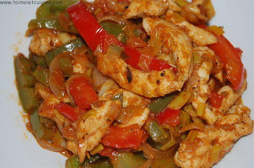 Poulet sauté