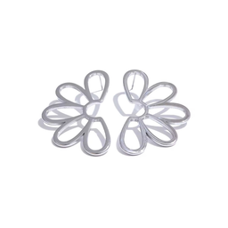 Fleur earrings silver