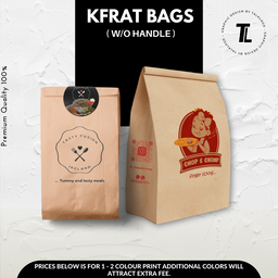 Branded Kraft Bags W/No Handle