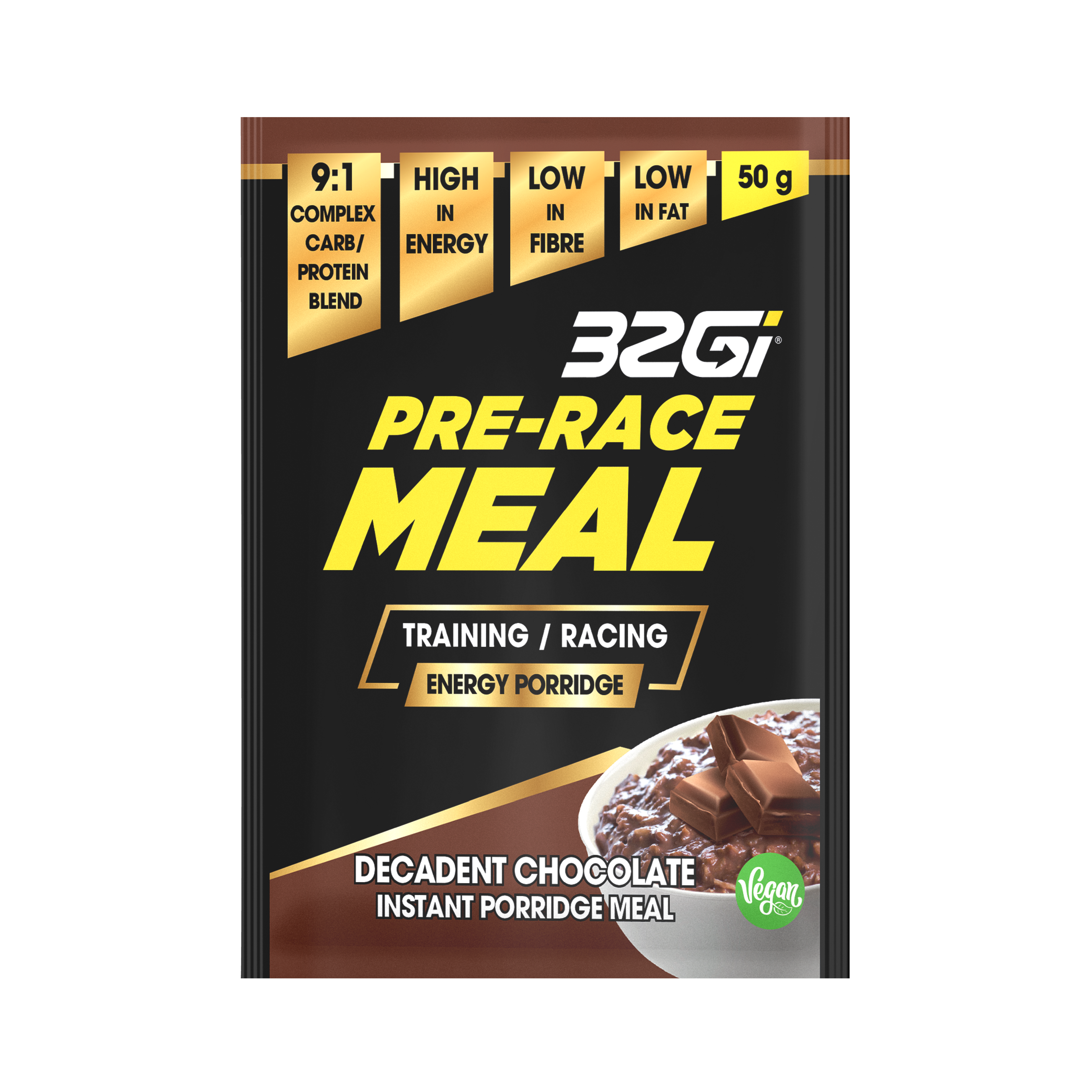 32Gi CHOCOLATE PRE-RACE MEAL SACHET 50G