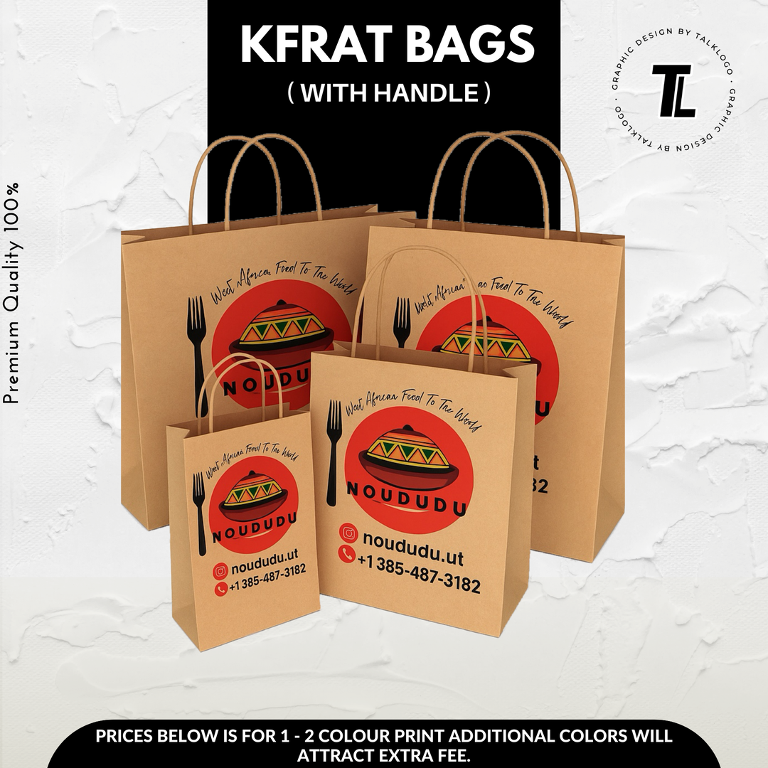 Branded Kraft Bags W/Handle