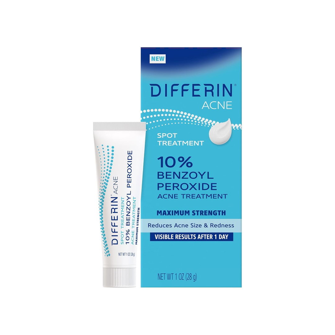 Differin Acne Spot Treatment 10% Benzoyl Peroxide Acne Treatment