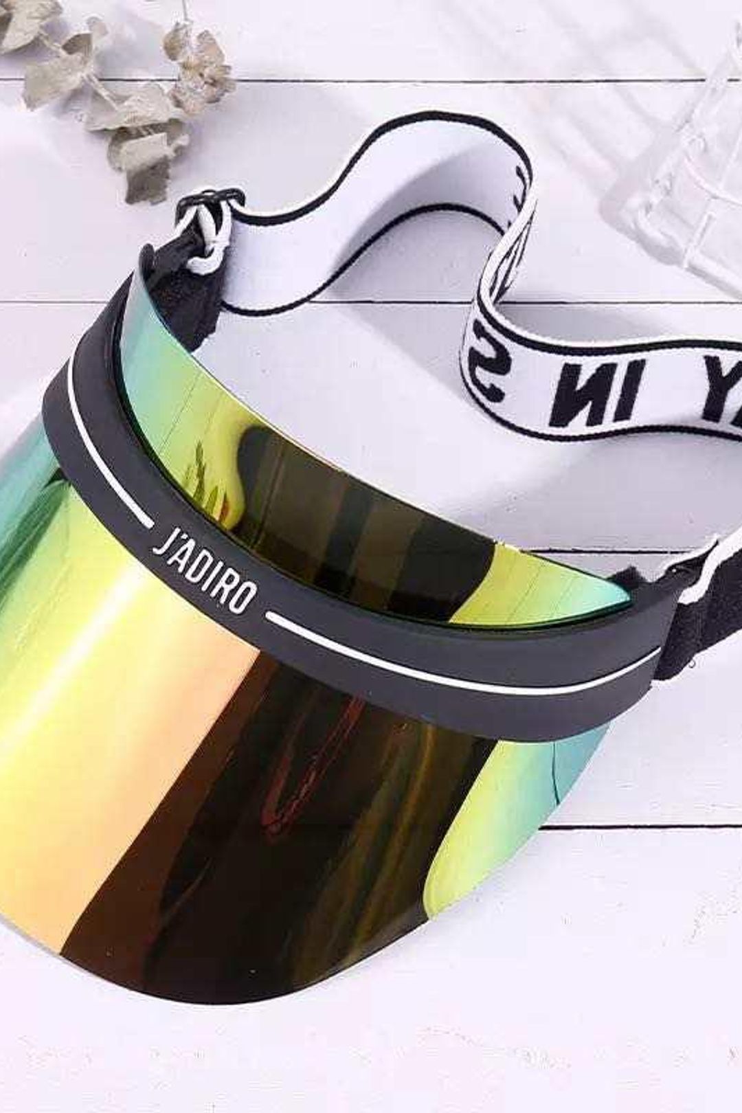 Sun Visor UV protecttion Hat for Women Men Adjustable Outdoor Sun Headband UV Protection Face Shield Oversized Sunglasses