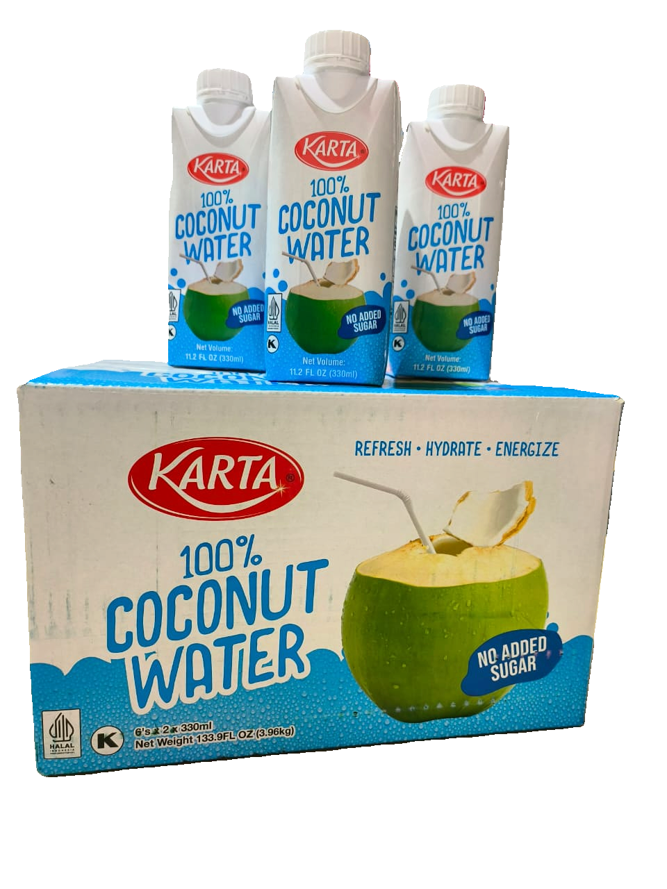 100%  Coconut Water 330ML x12 (Wholesale)