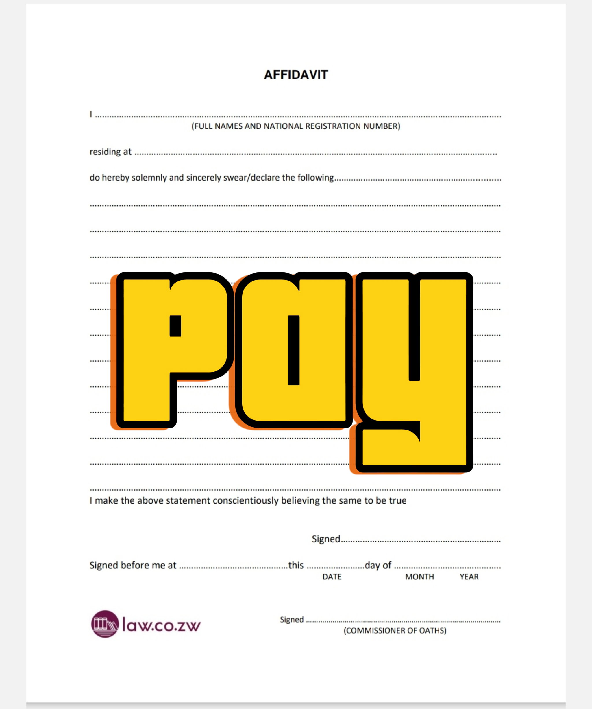 Affidavit Form (pdf) _0