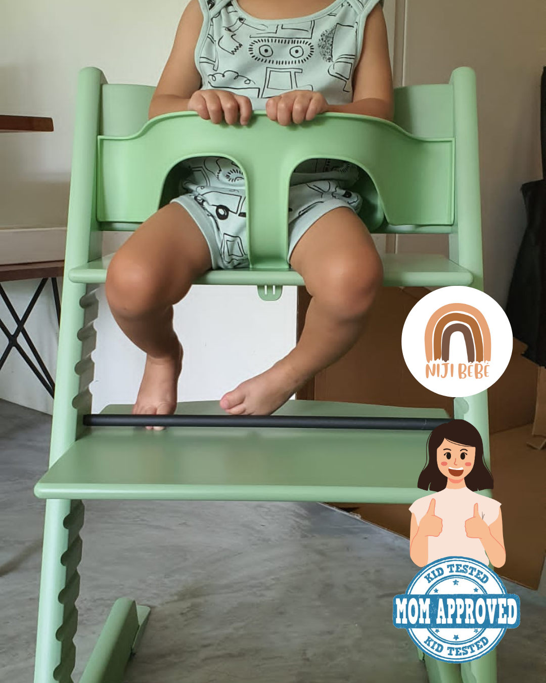 Grow With Me High Chair – Soft Mint | Inspired by Stokke Tripp Trapp_0