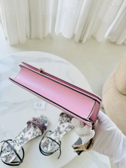 Bolsa Versace rosa Medusa / cristais 