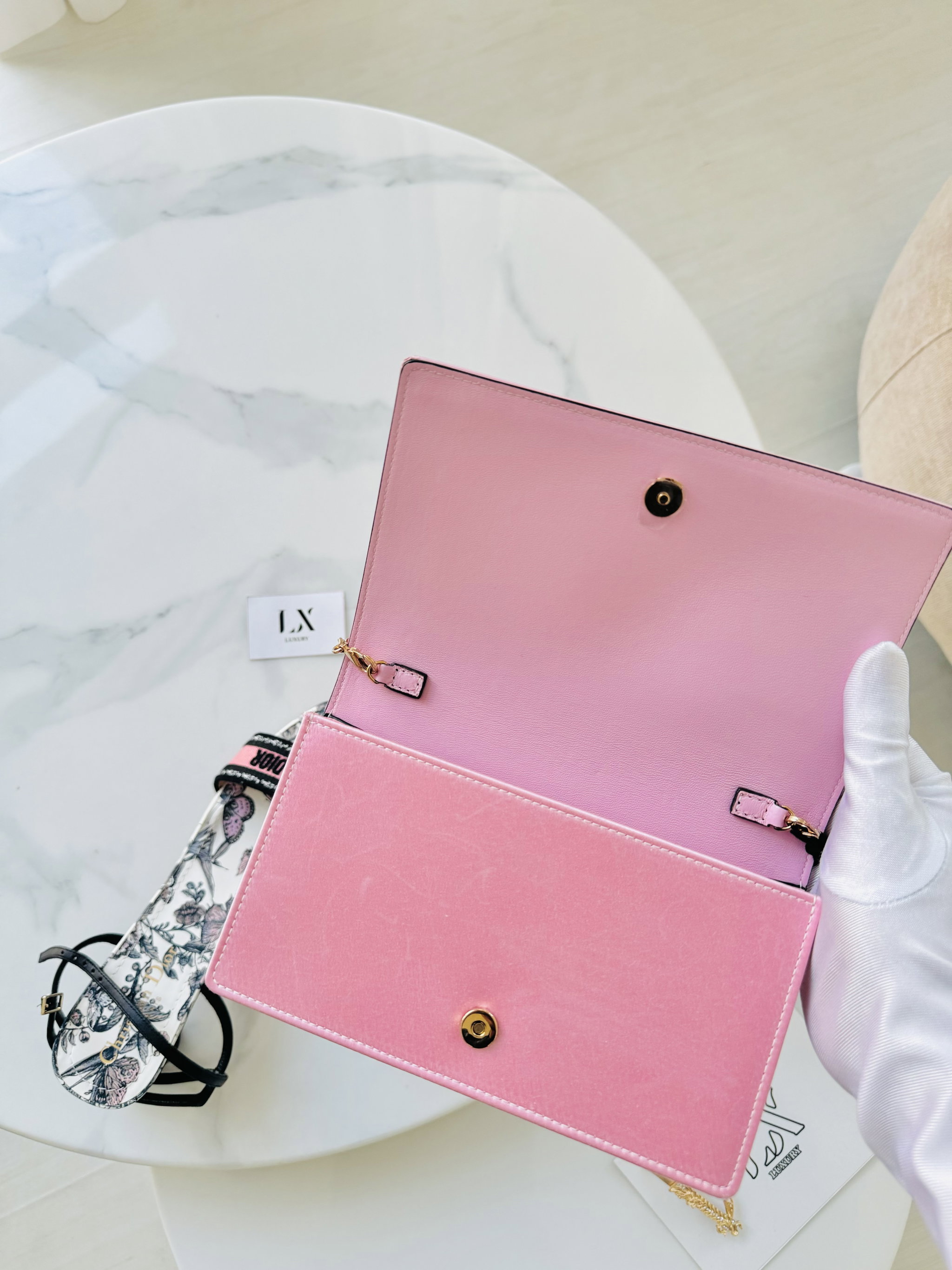 Bolsa Versace rosa Medusa / cristais _6