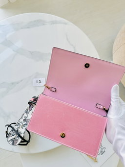 Bolsa Versace rosa Medusa / cristais 
