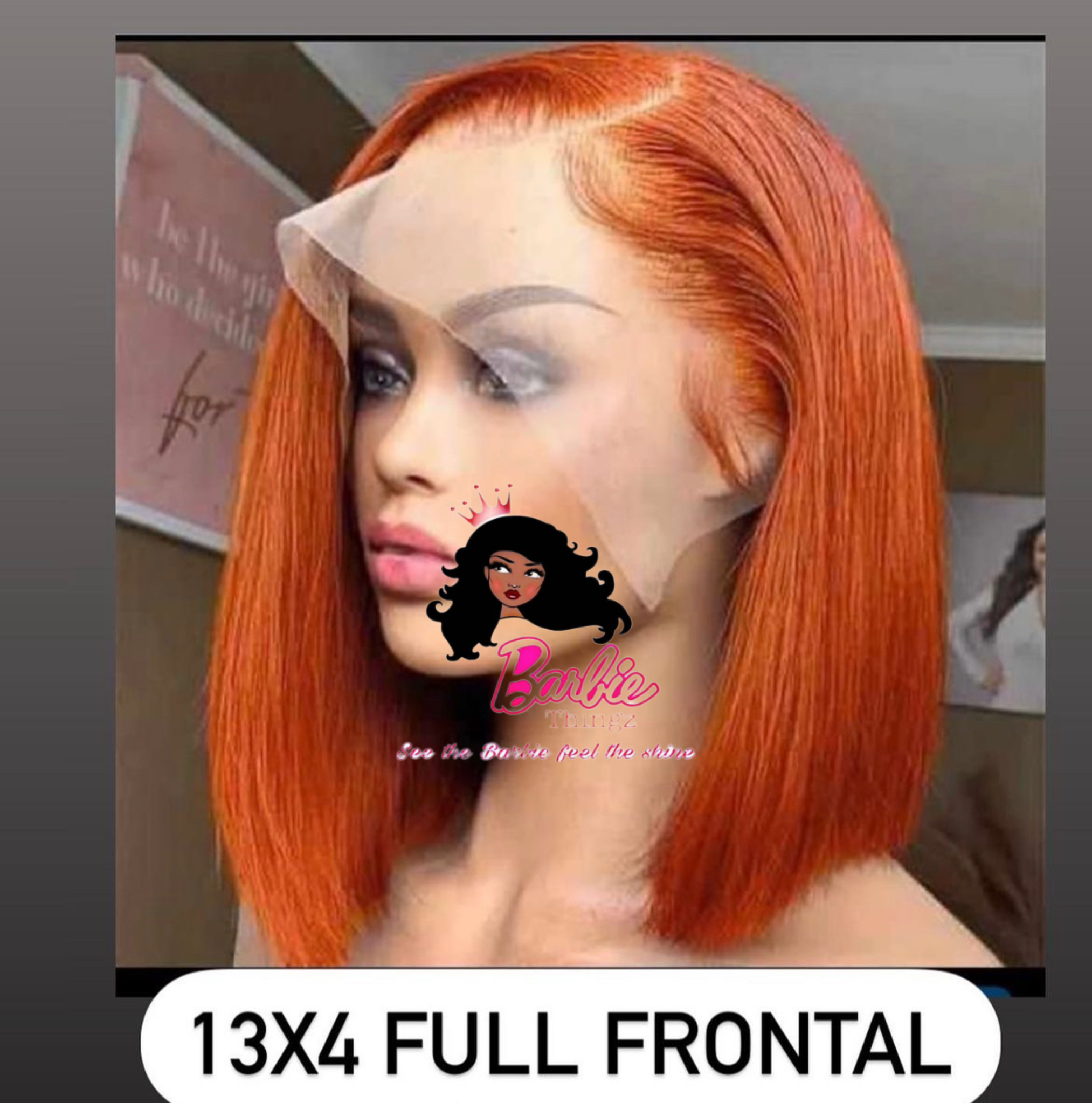 Frontal Straight Orange Bob_0
