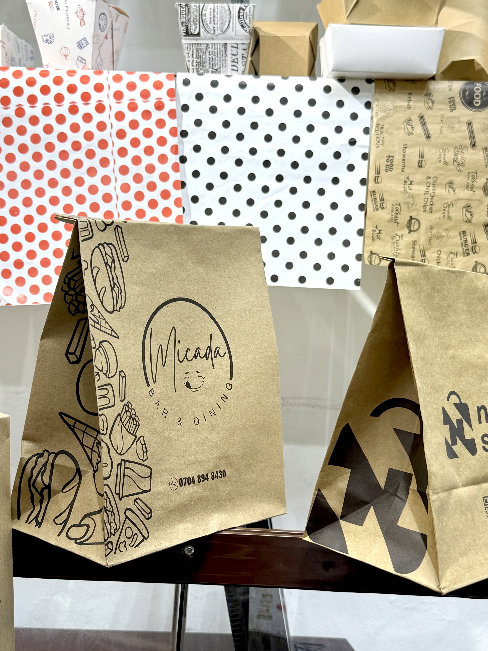 BRANDED KRAFT DELIVERY TAKEOUT BAGS - BROWN - 12” x 10” X 7''  - MINIMUM ORDER QUANTITY OF 500 BAGS _0