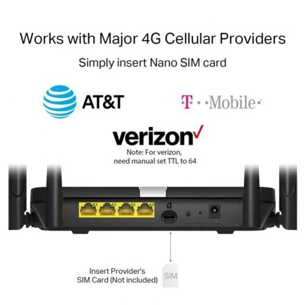 Dual Band Wi-Fi Router - Cudy LT500 - 4G LTE - 1200 MBit/s - Integrated Modem _3