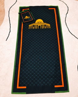 Aqsa Travel Prayer Mat - Black Keffiyeh