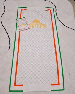 Aqsa Travel Prayer Mat - White Keffiyeh