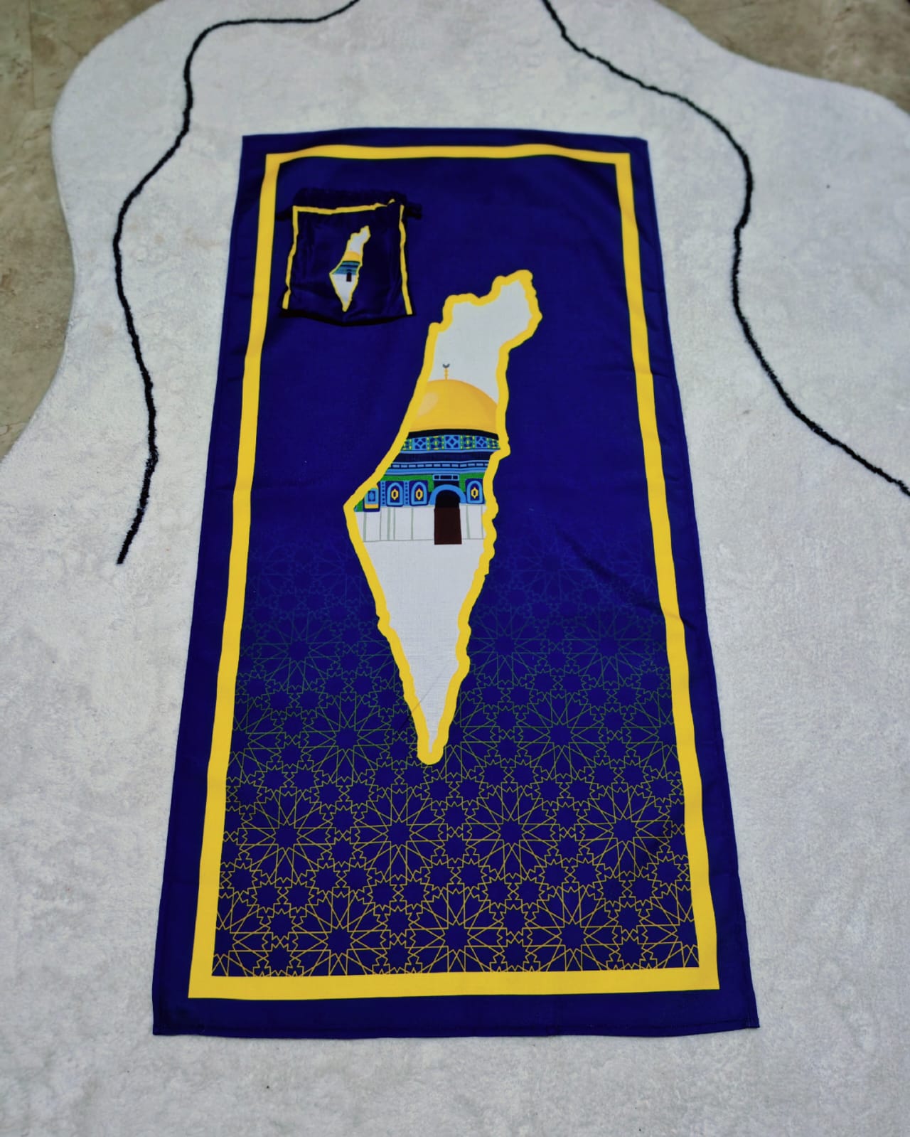 Aqsa Travel Prayer Mat - Aqsa Blue_0