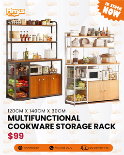 Multifunctional Cookware Storage Rack