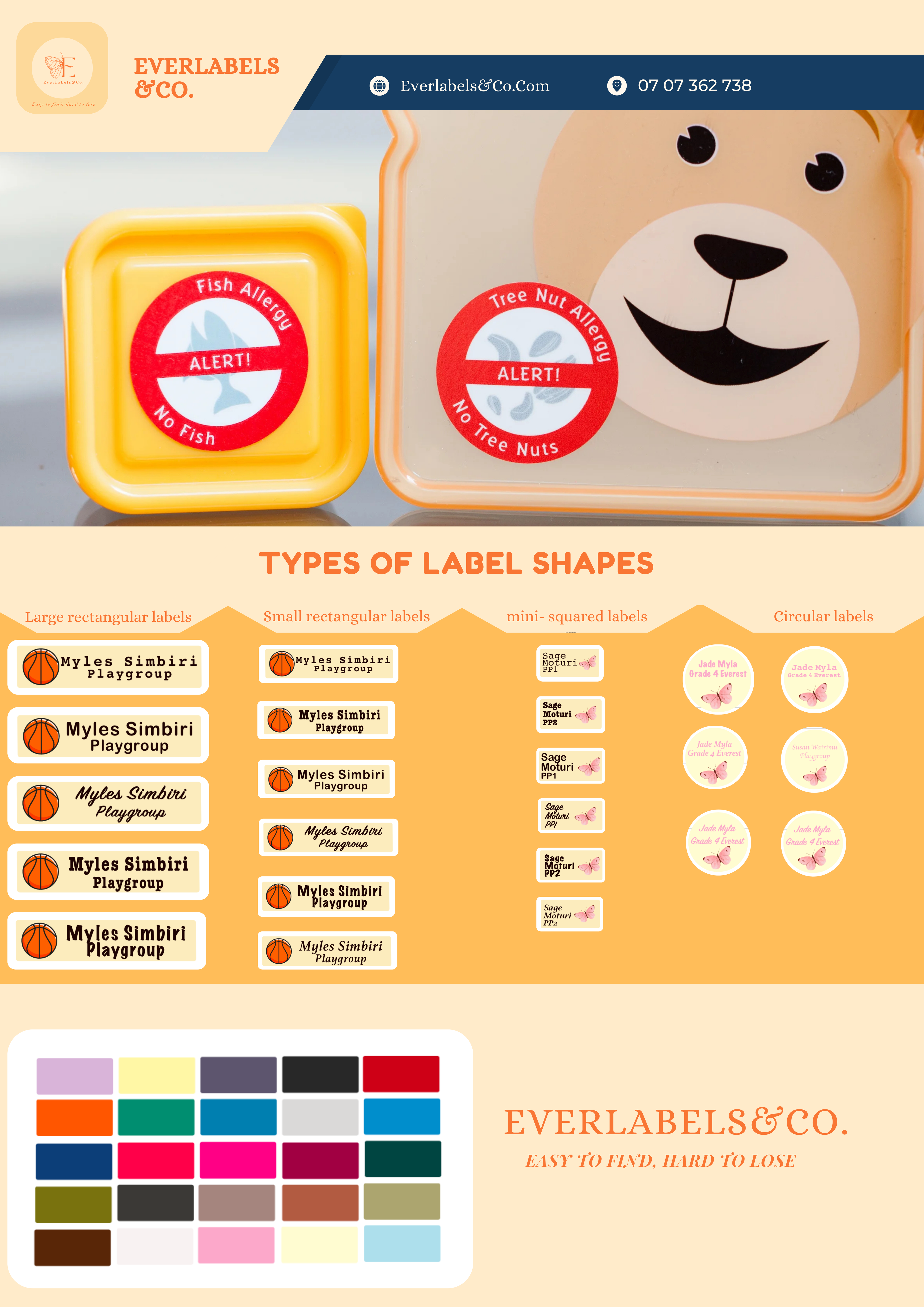 You can also include your preferred color(s) at checkout. For example: Color – Pink or Color – Pink & Blue. Swipe to the next image to view more icon options and label shapes._2