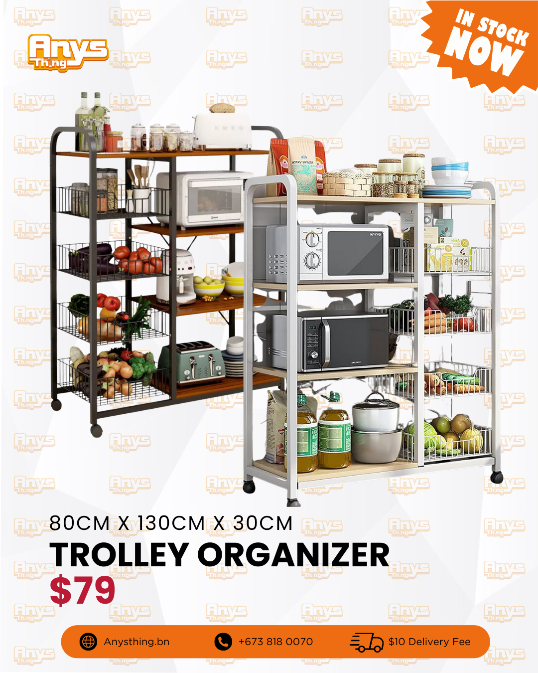 Kitchen Trolley Organizer