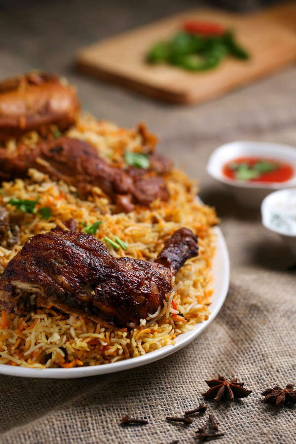 CHICKEN BIRYANI ( HALF )