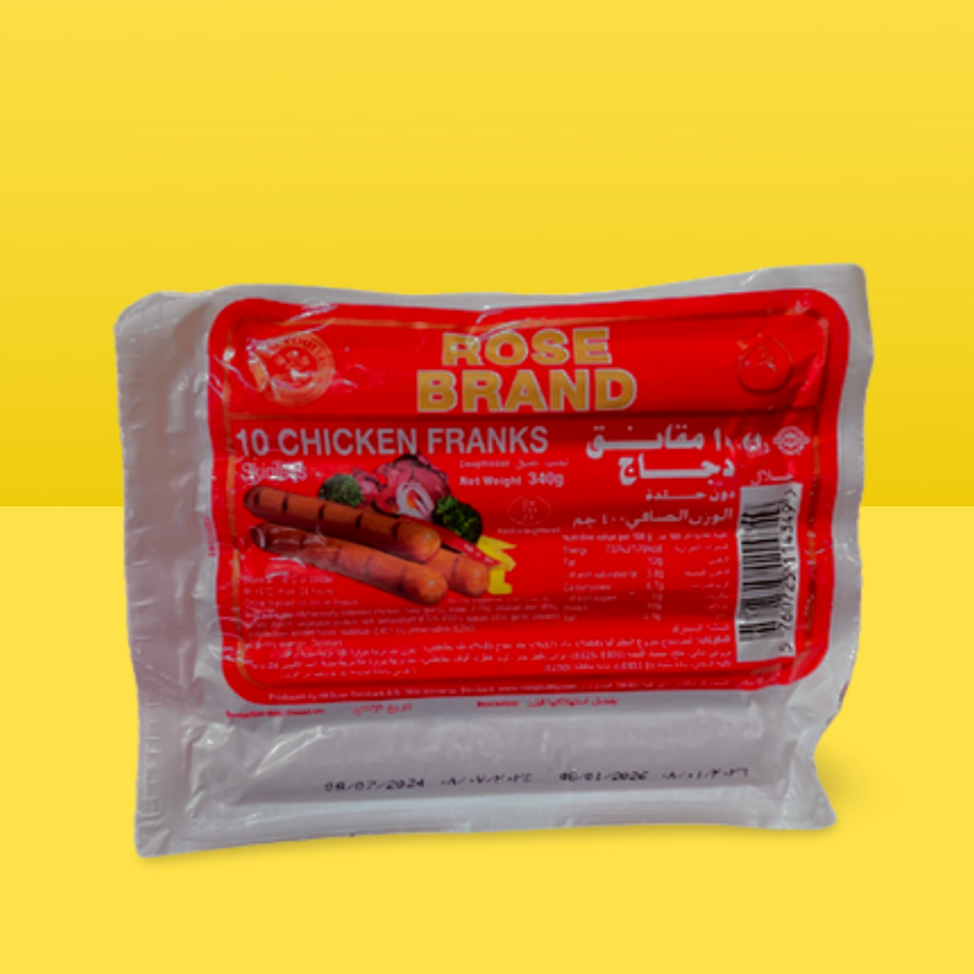 Rose Brand Chicken Franks 10pieces 340g