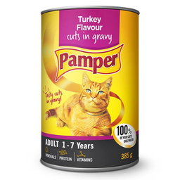 Pamper Cuts In Gravy Turkey Flav.385gr