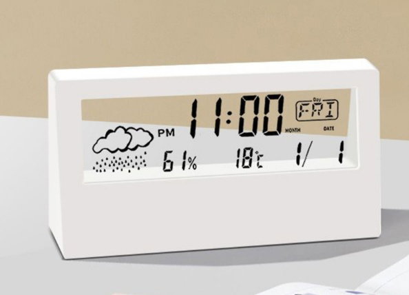 Transparent table clock