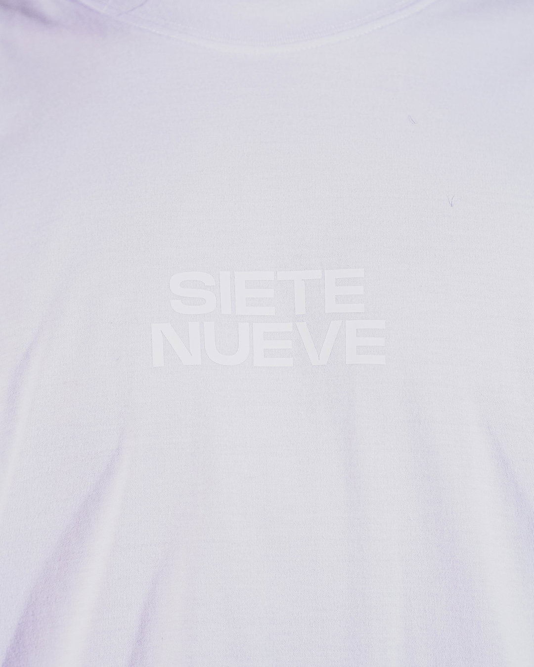 Oversize Siete Nueve Blackout - Blanca