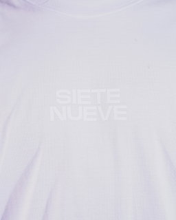 Oversize Siete Nueve Blackout - Blanca