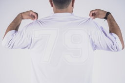 Oversize Siete Nueve Blackout - Blanca