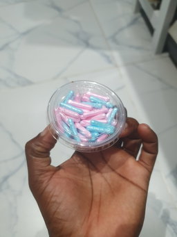 Cápsula Comestíveis Cor Diversas pote 5oz