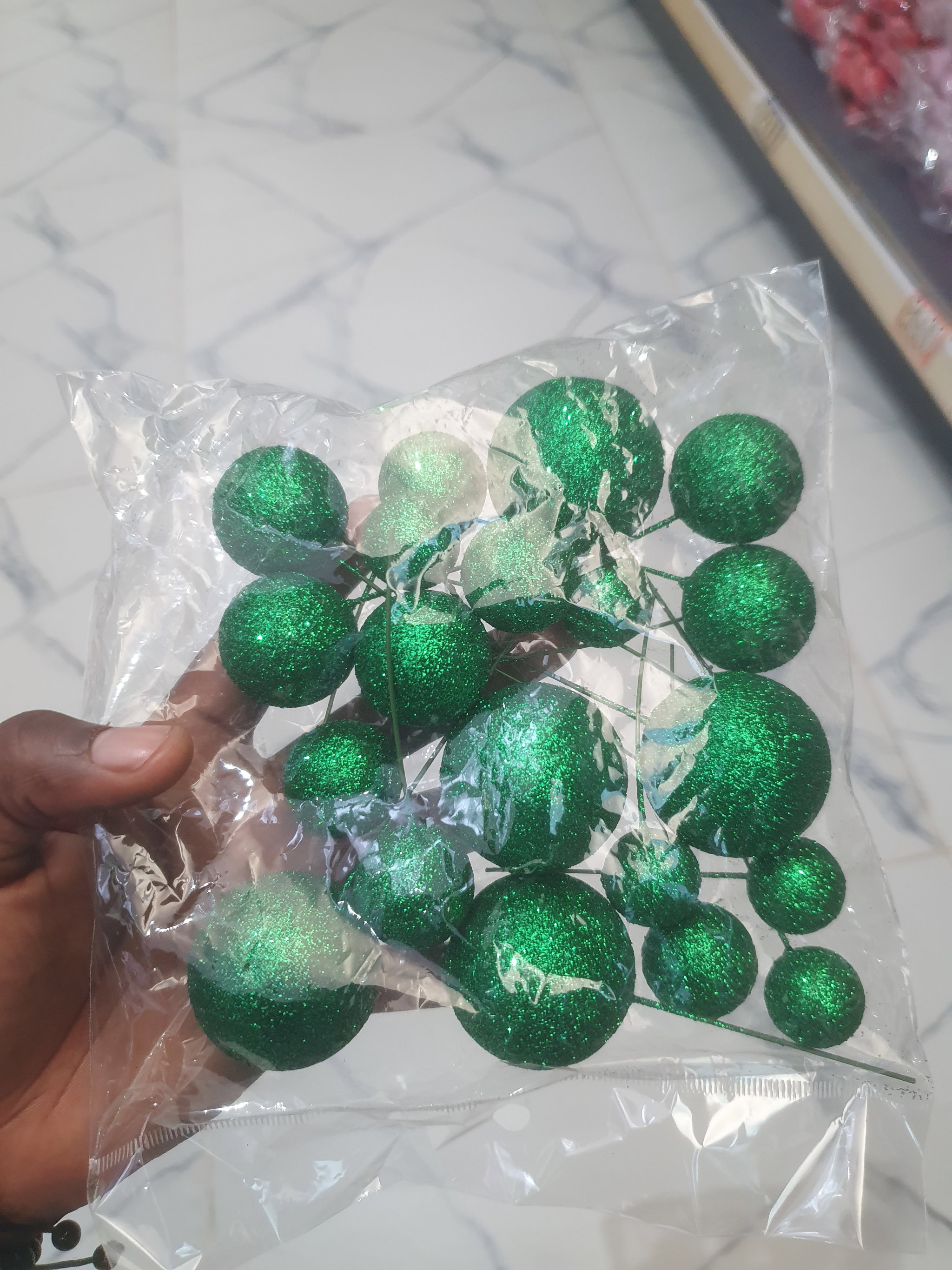 Bolas Decorativas com brilho 20pcs _2